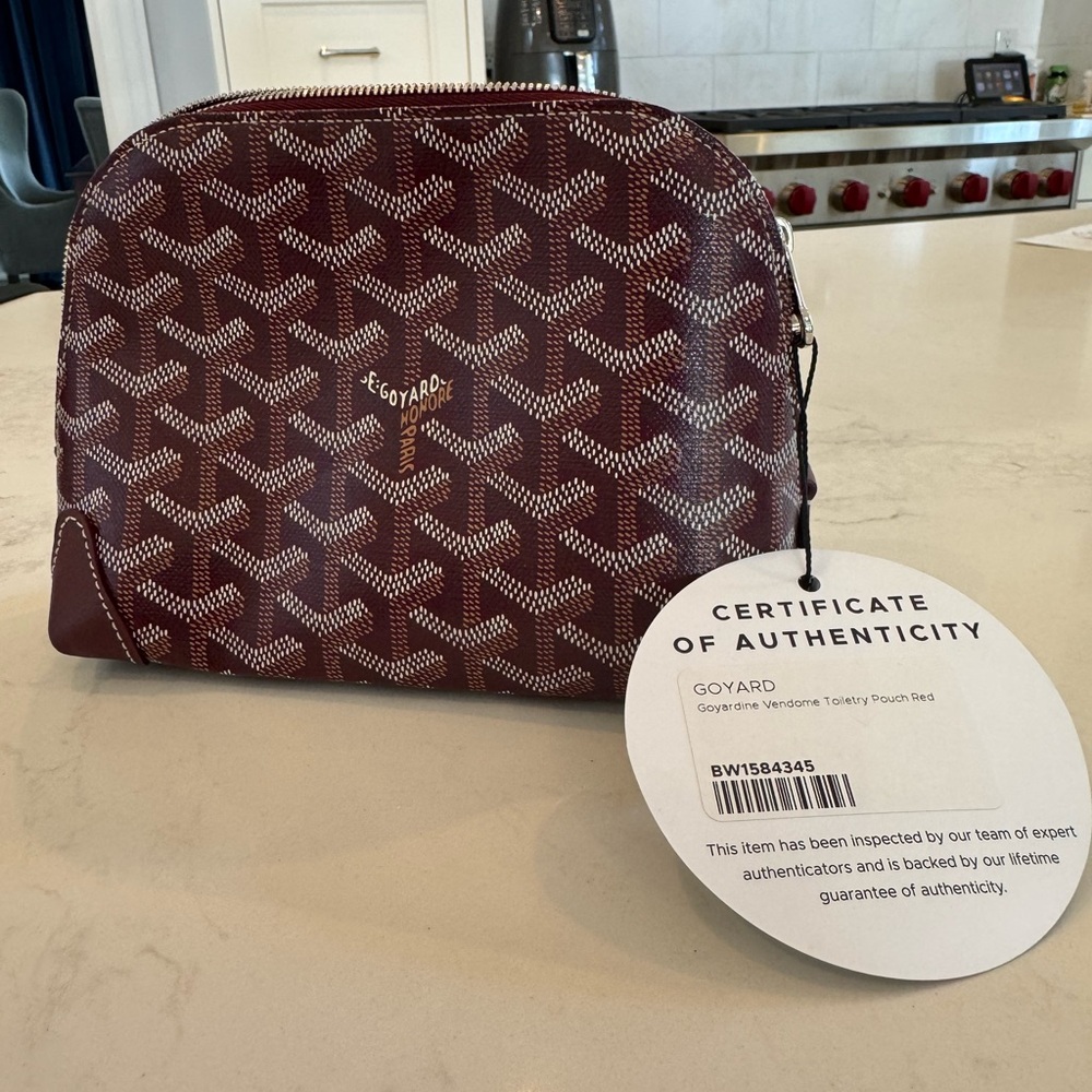 Goyard Vendome Cosmetic pouch Burgundy